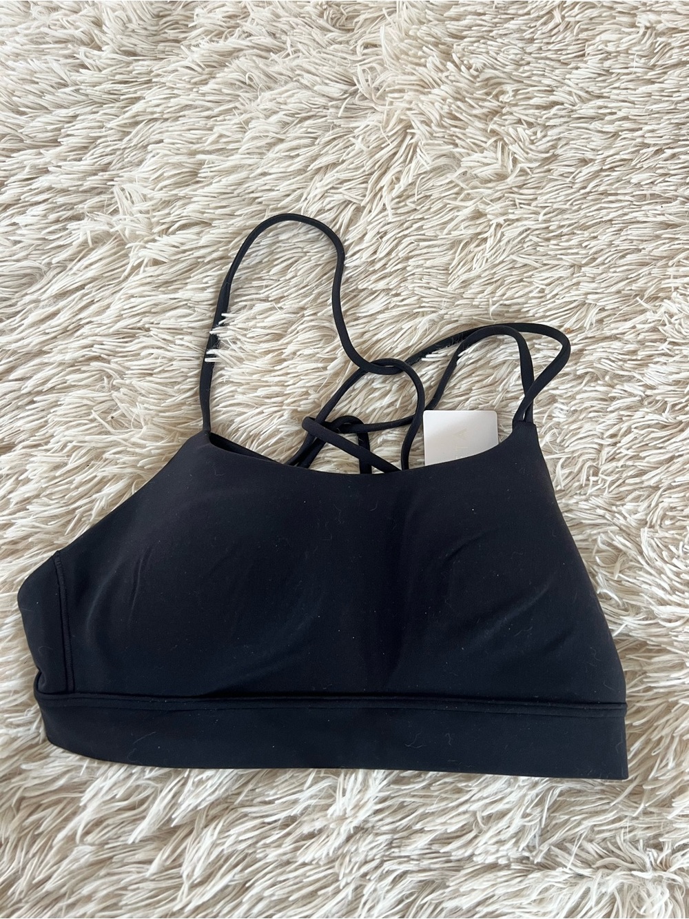 Athleta Black Strappy Sports Bralette